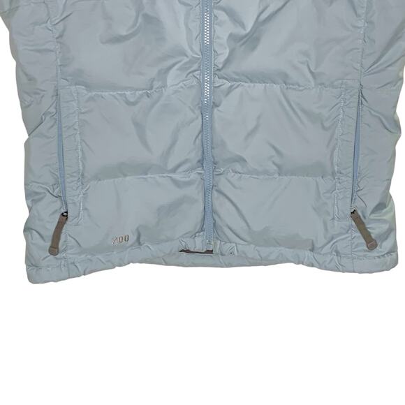 The North Face M Nuptse Puffer Vest Light Blue 700 Down Fill Zip Pockets - Picture 5 of 8